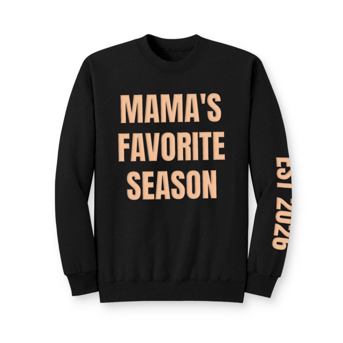 Personalized Hunting Mama Sweatshirt, Mama's Favorite Season, Hunter Orange Puff Sweatshirt, Custom Hunting Mom Gift