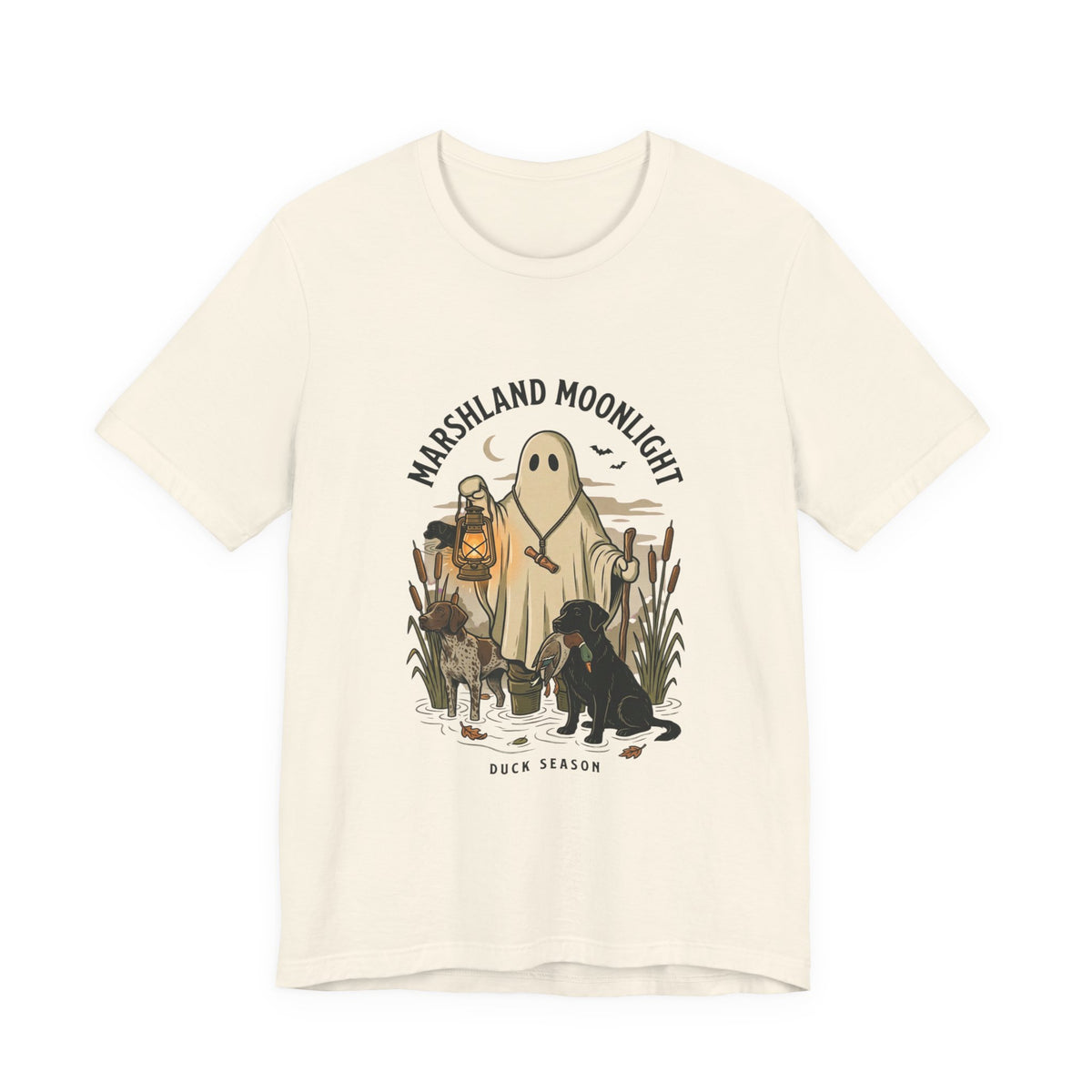 Marshland Moonlight Ghost Hunting Tee | Spooky Hunting, Outdoor Halloween