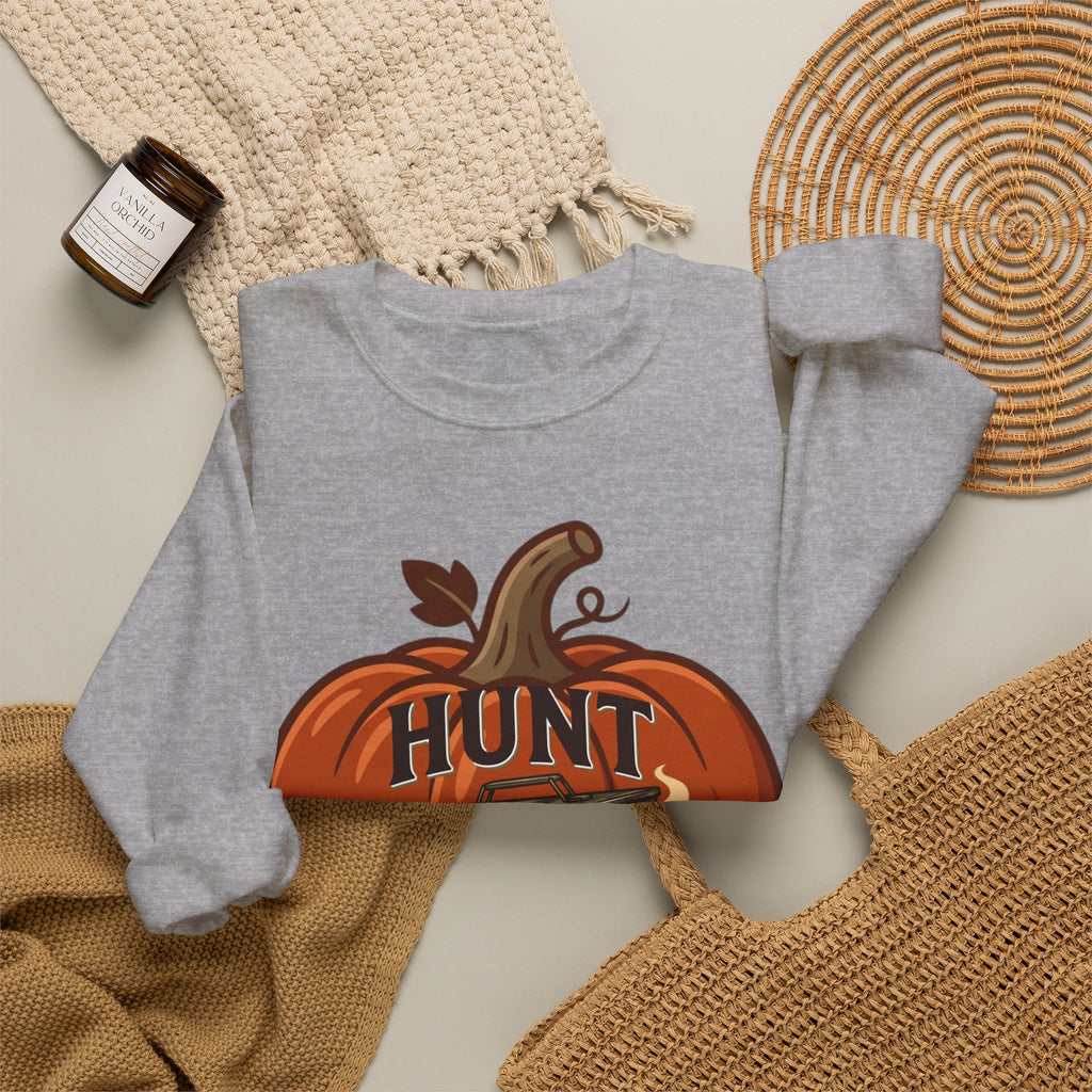 Hunt or Haunt Sweatshirt | Spooky Hunting, Halloween Pumpkin Camper