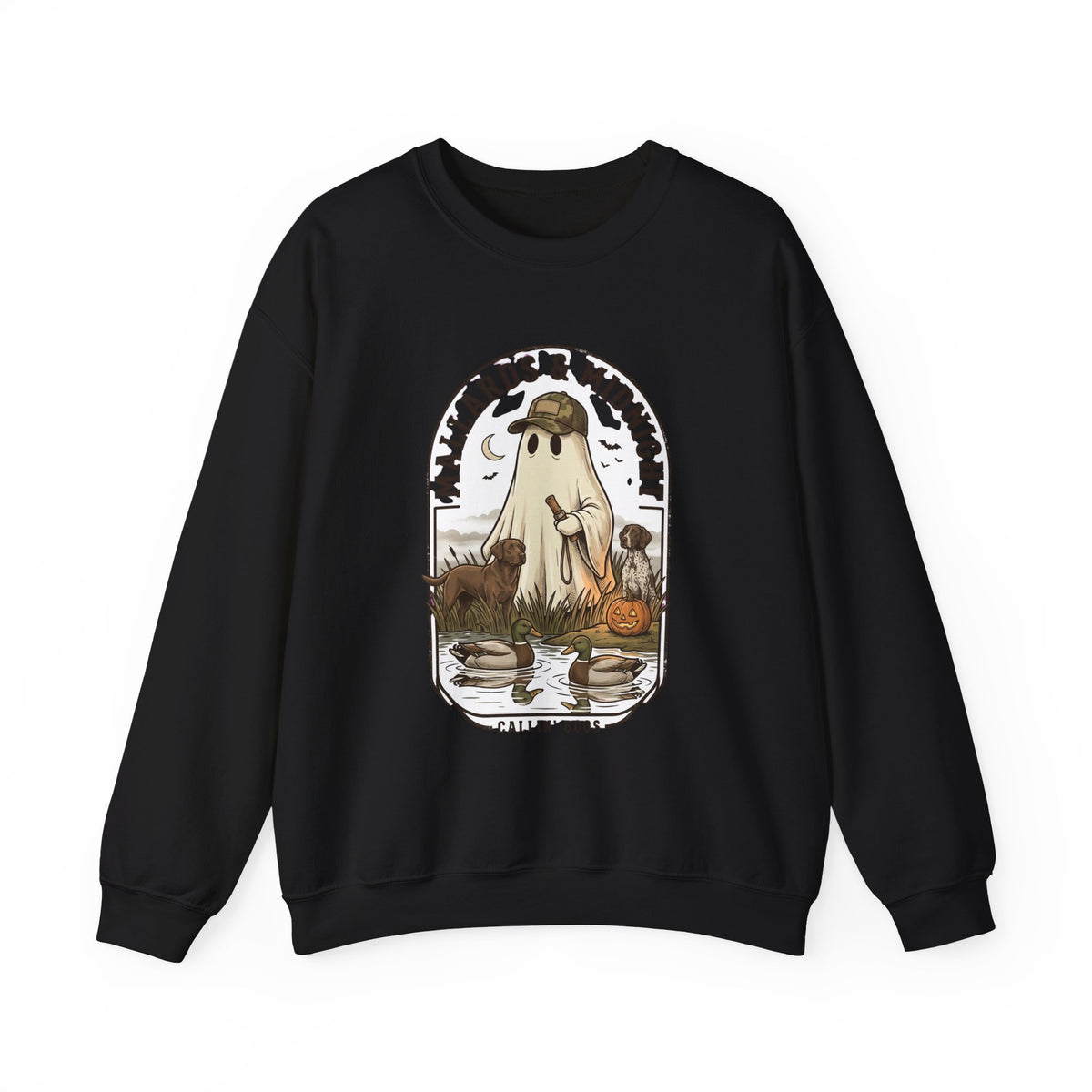 Mallards & Midnight ghost duck crewneck sweatshirt | spooky hunting, Halloween