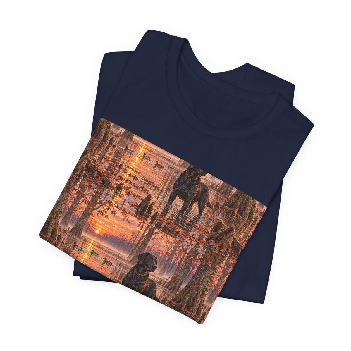 Graphic Tee — Mirrored Urban Sunset Print (“Print It Your Way”)