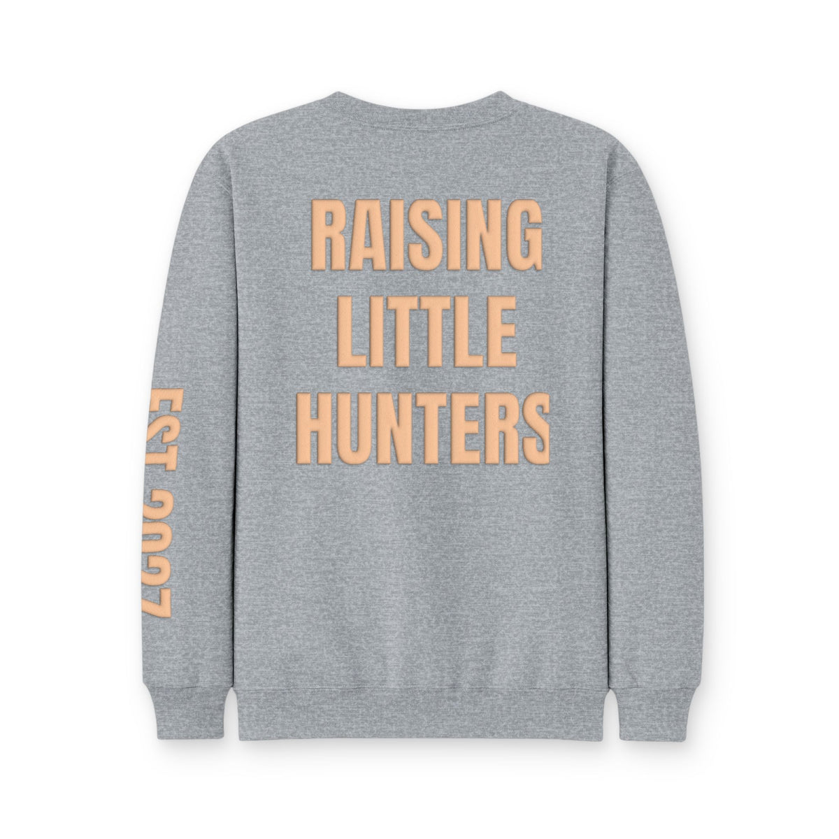 Personalized Hunting Mama Sweatshirt, Raising My Little Hunting Buddy Shirt, Hunter Orange Puff Sweatshirt, Custom Mom Hunting Gift