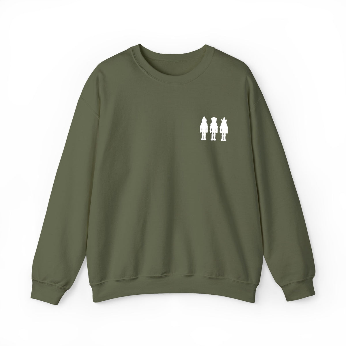 Three Nutcrackers Embroidered Crewneck Sweatshirt | Christmas Sweater