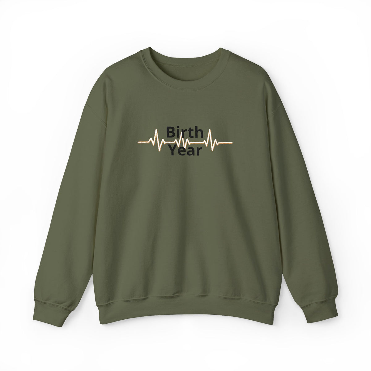 Birth Year Crewneck Sweatshirt — Personalized Retro Script Birthday Pullover