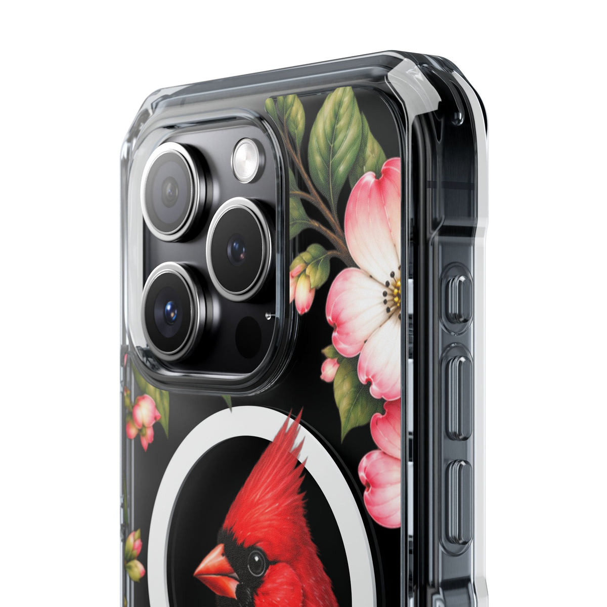 Clear Magnetic Phone Case — Cardinal Scene