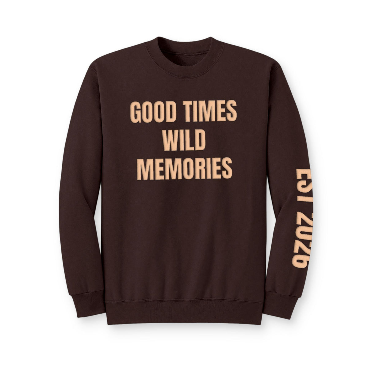 Personalized Hunting Mama Sweatshirt, Good Times Wild Memories, Hunter Orange Puff Sweatshirt, Custom Hunting Mom Gift