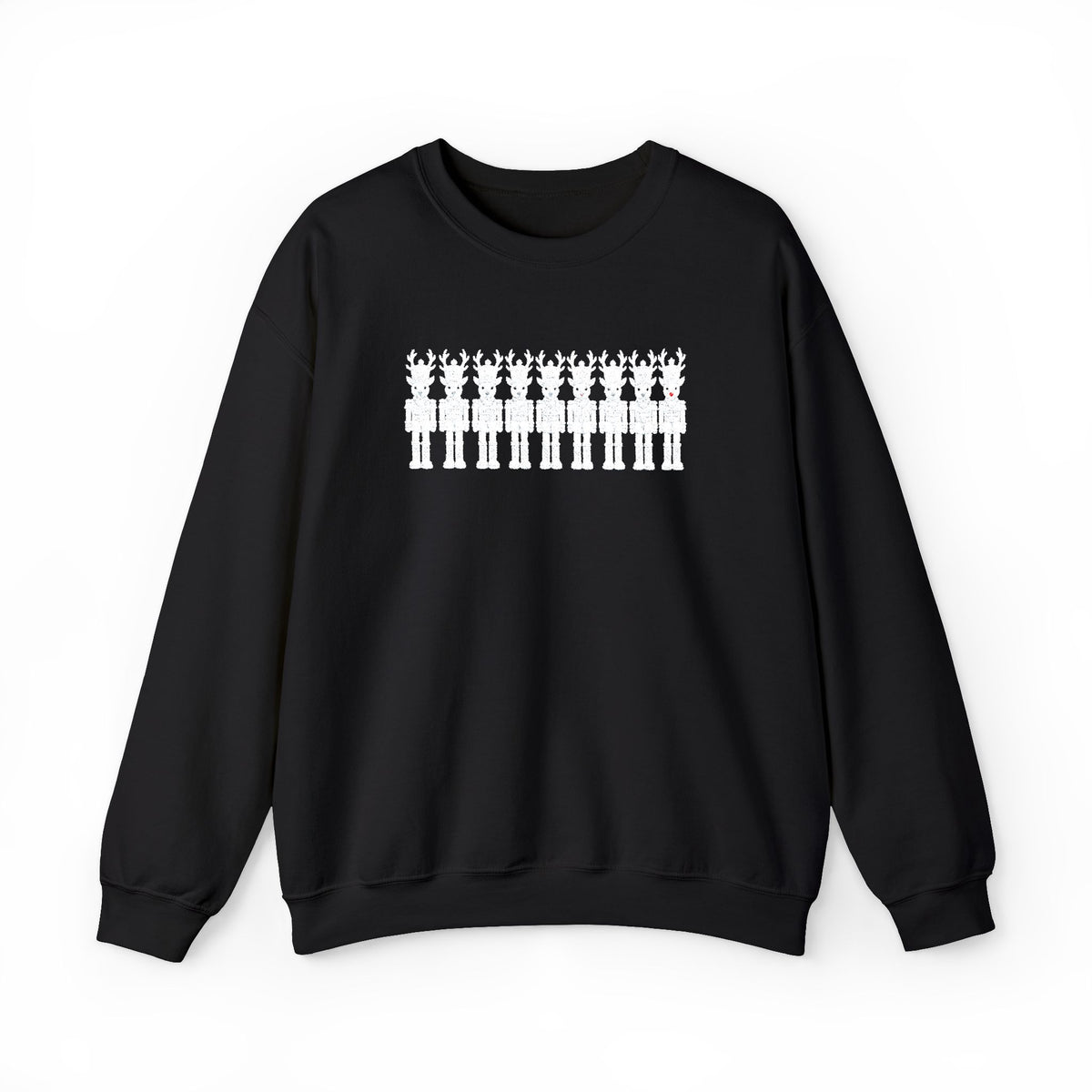 Nutcracker Reindeer Embroidered Sweatshirt | Christmas Crewneck