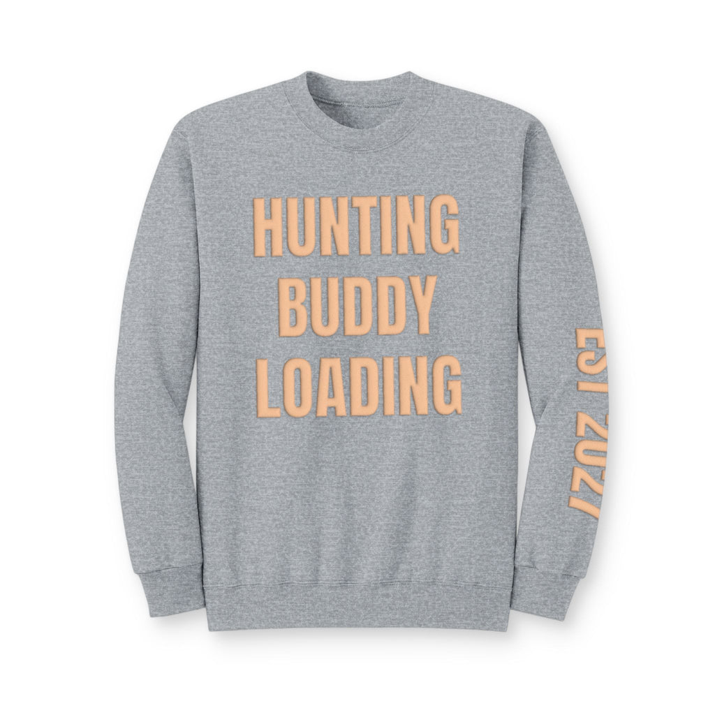 Personalized Hunting Mama Sweatshirt, Hunting Buddy Loading Shirt, Hunter Orange Puff Sweatshirt, Custom Mom Hunting Gift