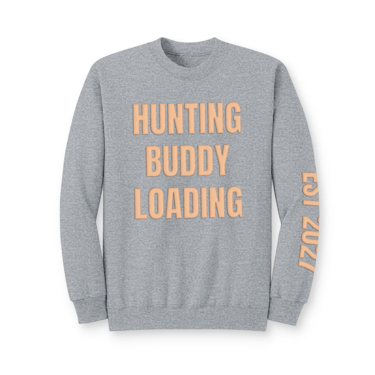 Personalized Hunting Mama Sweatshirt, Hunting Buddy Loading Shirt, Hunter Orange Puff Sweatshirt, Custom Mom Hunting Gift