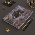 Black Labrador Journal — Autumn Swamp Sunset Hardcover Notebook