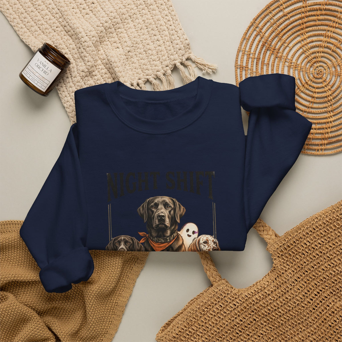 Night Shift Duck Dog Sweatshirt | Spooky Hunting, Halloween Retriever