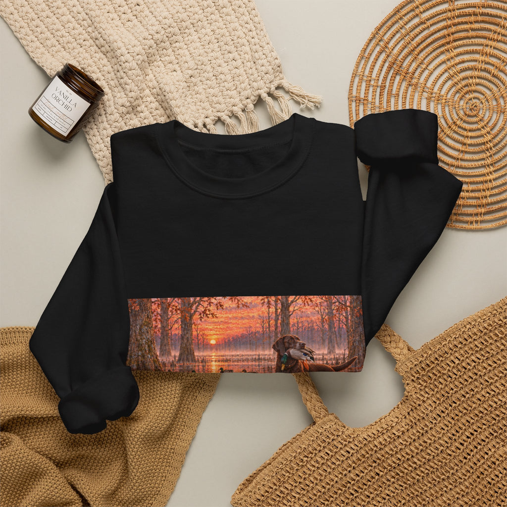 Moose at Sunset Crewneck Sweatshirt