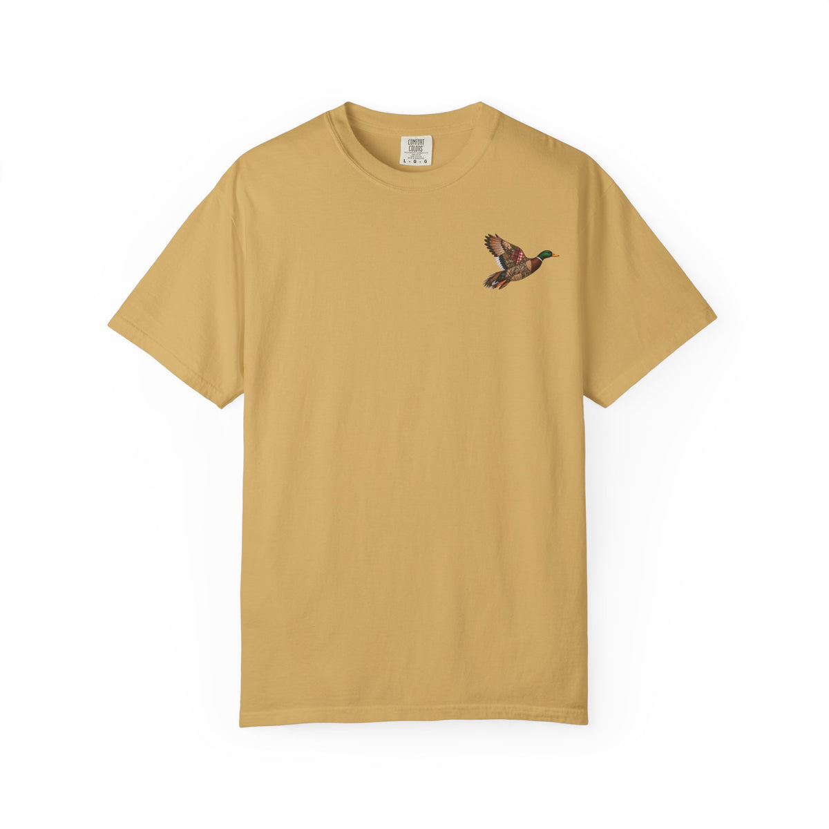Faux Patchwork Mallard Duck Shirt, Duck Hunting Tee, Rustic Duck Hunter Gift