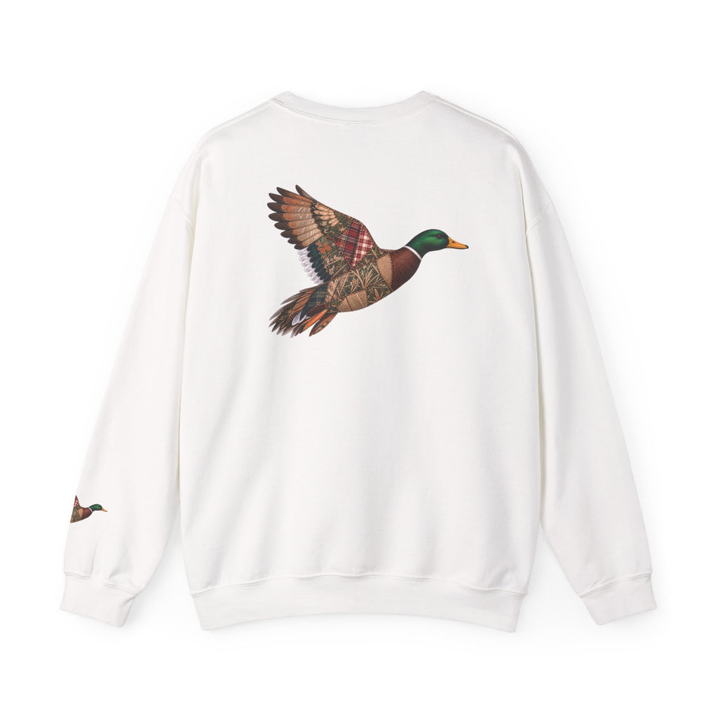 Faux Patchwork Mallard Duck Shirt, Duck Hunting Tee, Rustic Duck Hunter Gift