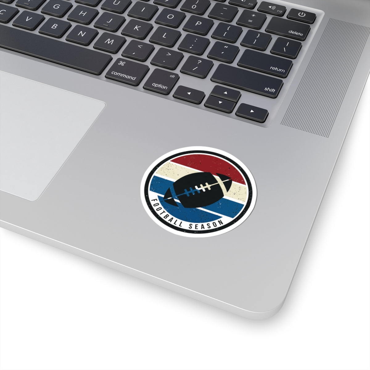 Football Season Retro Stripe Sticker | Kiss-Cut Decal