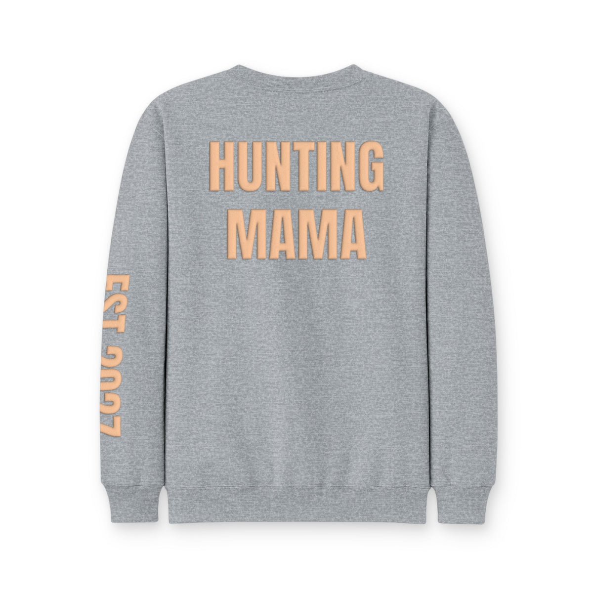 Personalized Hunting Mama Sweatshirt, Hunting Season Hits Different, Hunter Orange Puff Sweatshirt, Custom Hunting Mom Gift