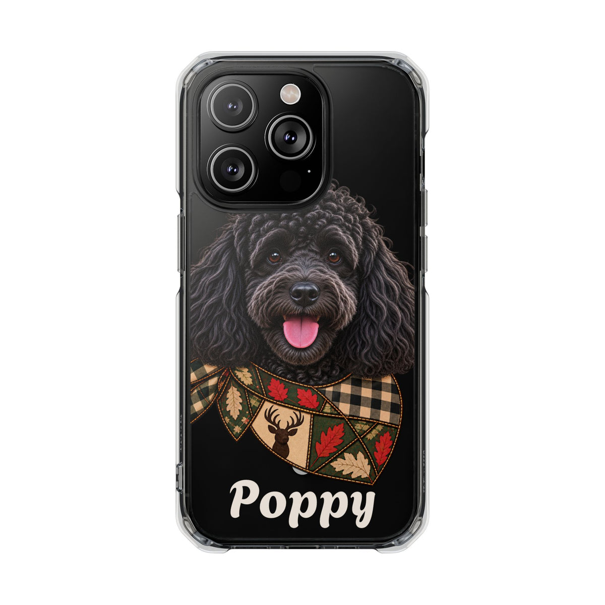 Clear Magnetic Phone Case — Poodle Personalized