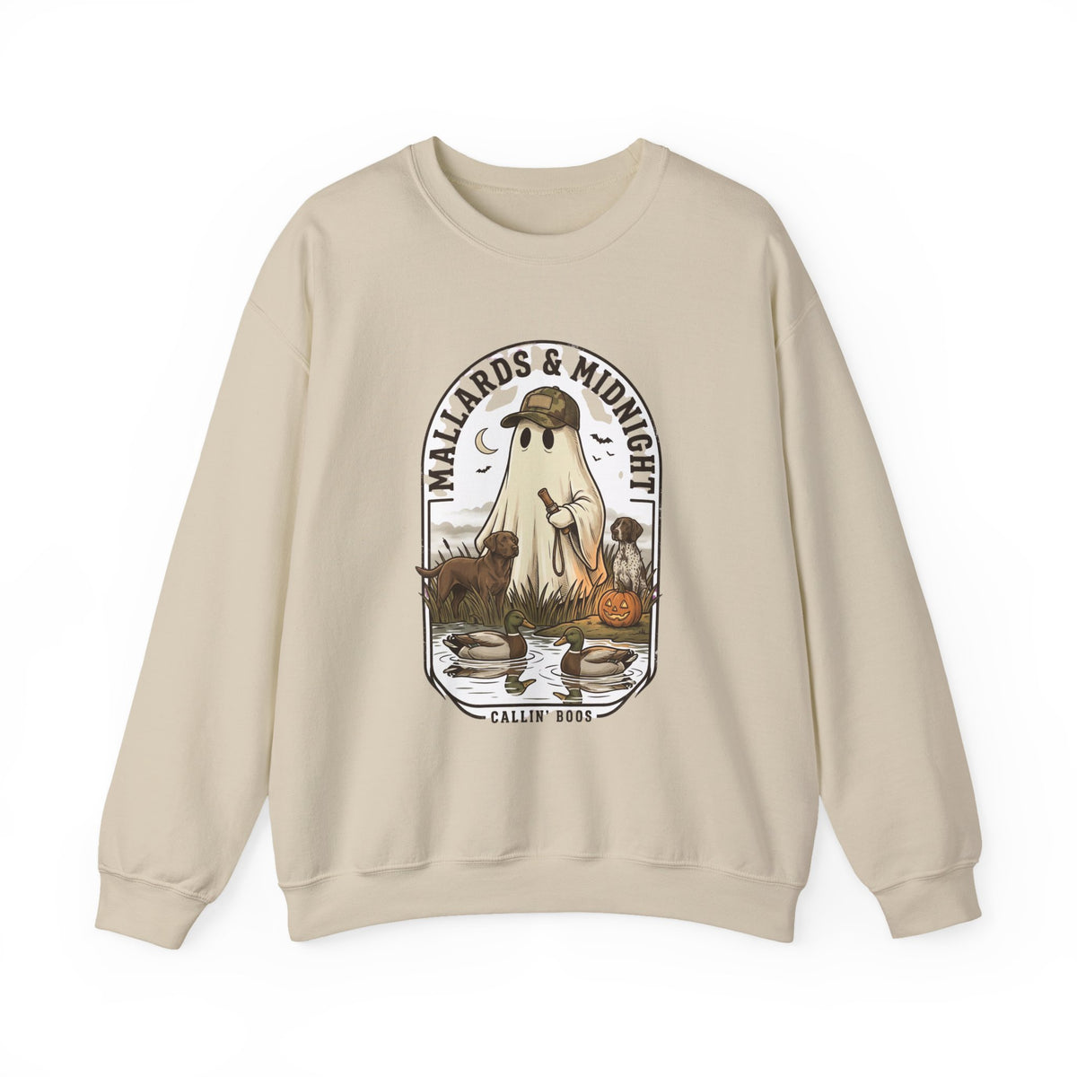 Mallards & Midnight ghost duck crewneck sweatshirt | spooky hunting, Halloween