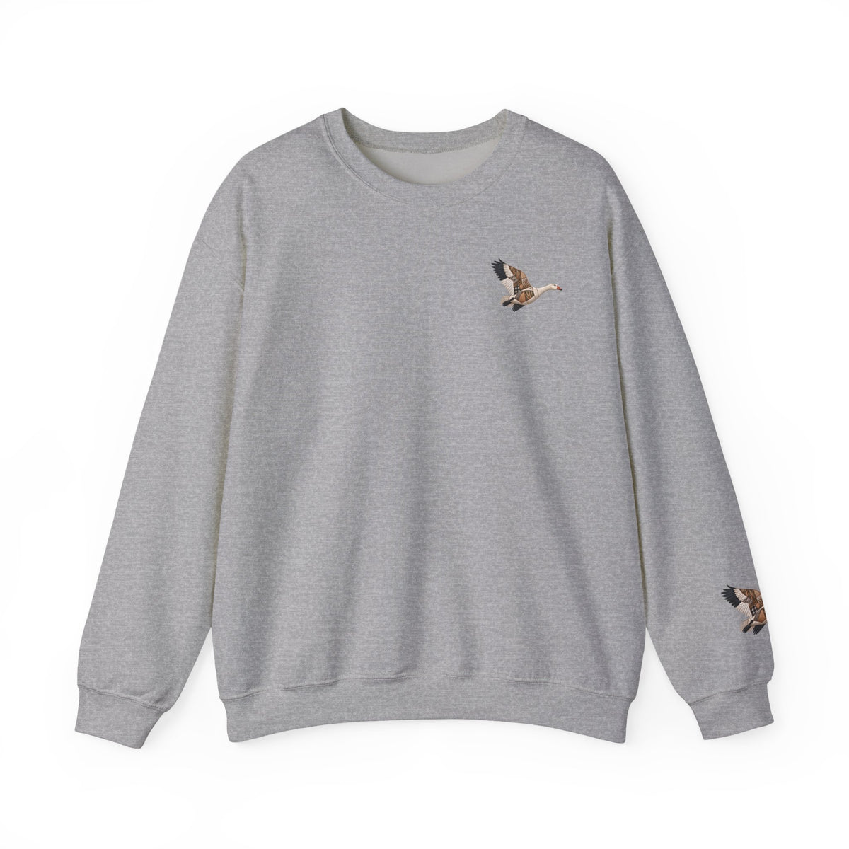 Faux Patchwork Snow Goose Shirt, Snow Geese Hunting Long Sleeve, Arkansas Waterfowl Hunter Gift