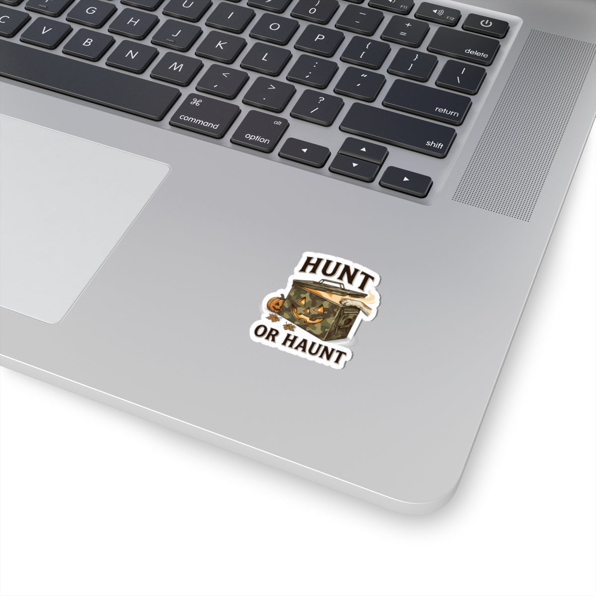 Hunt or Haunt Camo Ammo Can Halloween Sticker | Spooky Hunting Sticker