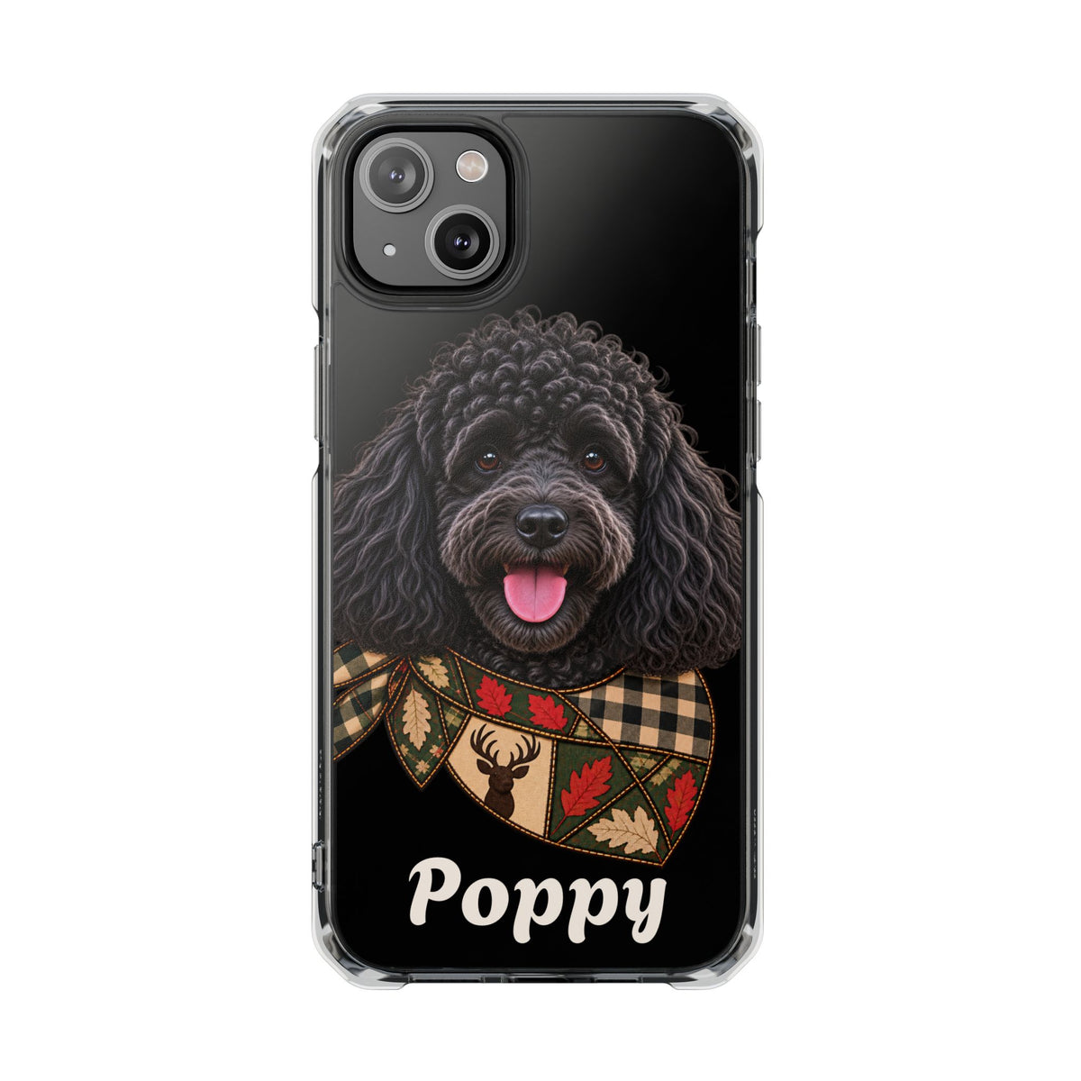 Clear Magnetic Phone Case — Poodle Personalized