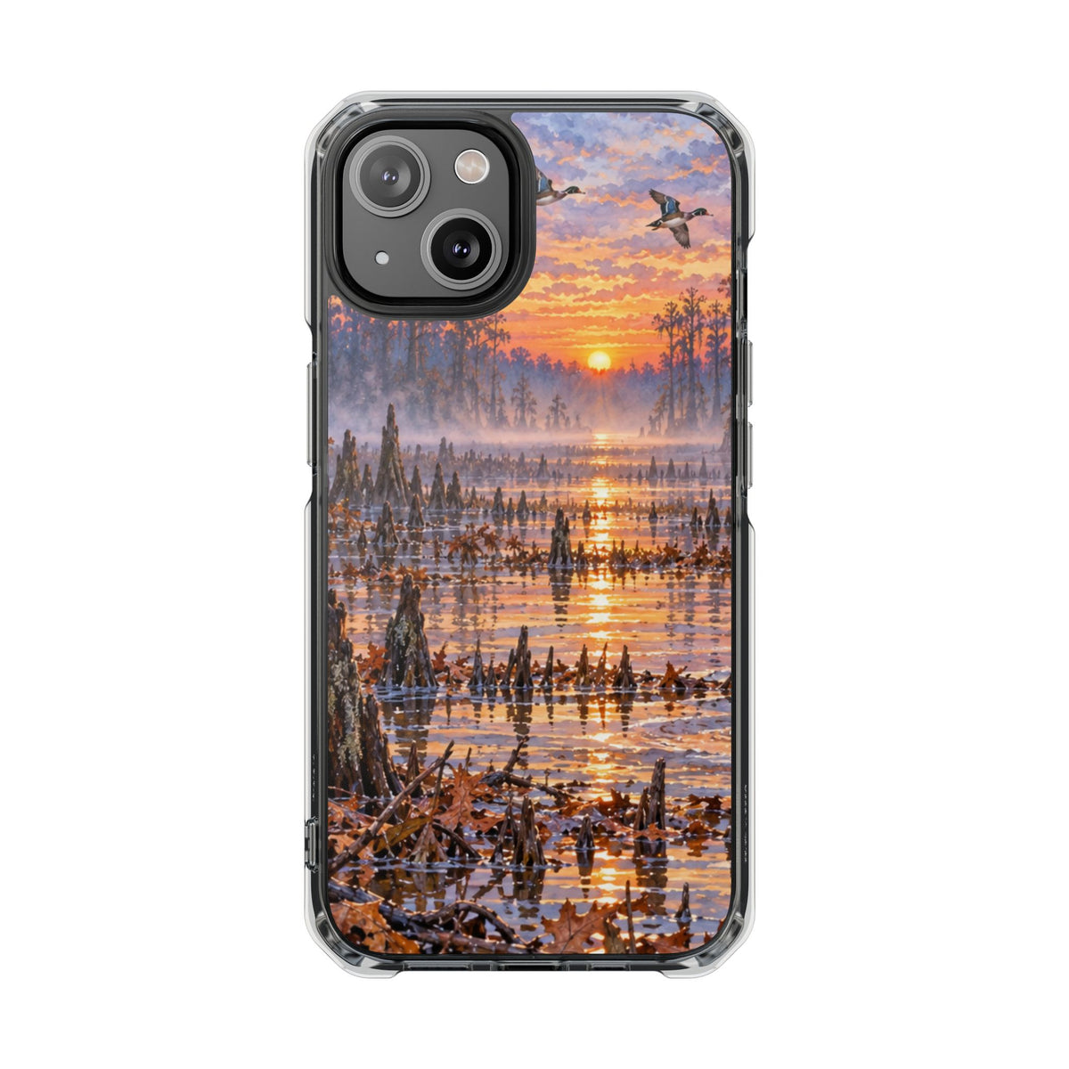 Clear Magnetic Phone Case — Duck swamp