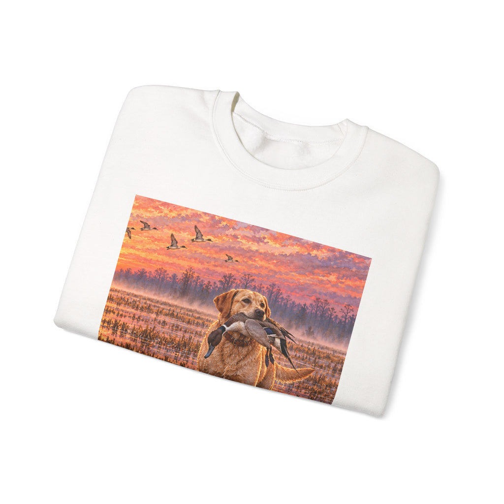 Golden Retriever Sunset Crewneck Sweatshirt