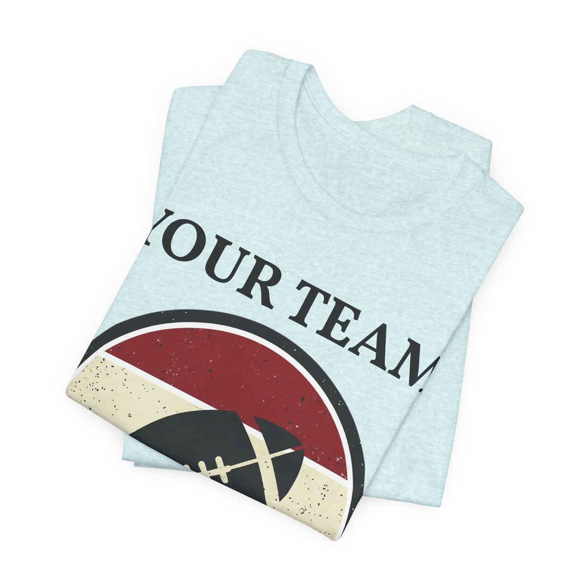 Retro Football Season Tee | Vintage Stripes Grunge Football Shirt