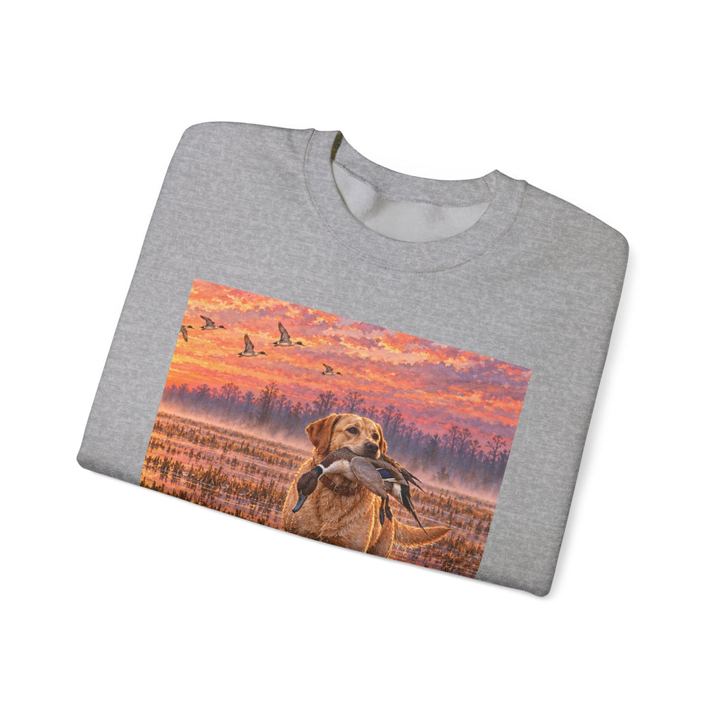 Golden Retriever Sunset Crewneck Sweatshirt