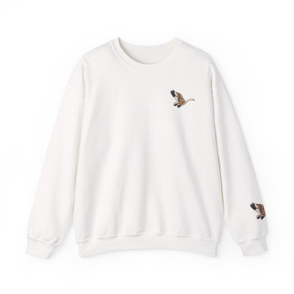 Faux Patchwork Snow Goose Shirt, Snow Geese Hunting Long Sleeve, Arkansas Waterfowl Hunter Gift