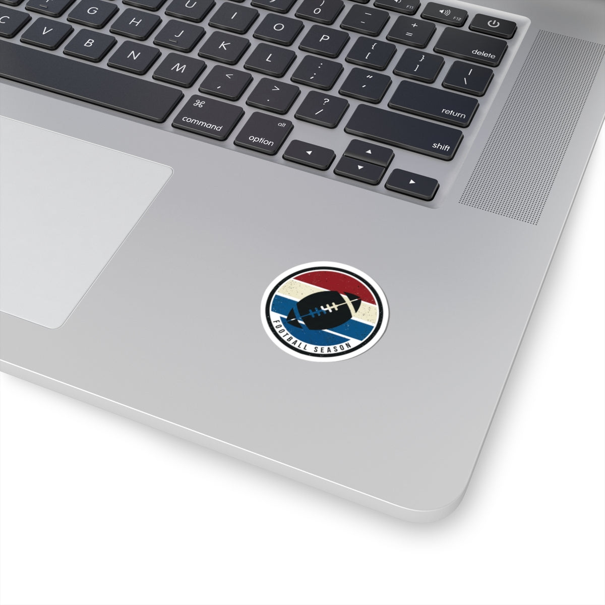 Football Season Retro Stripe Sticker | Kiss-Cut Decal