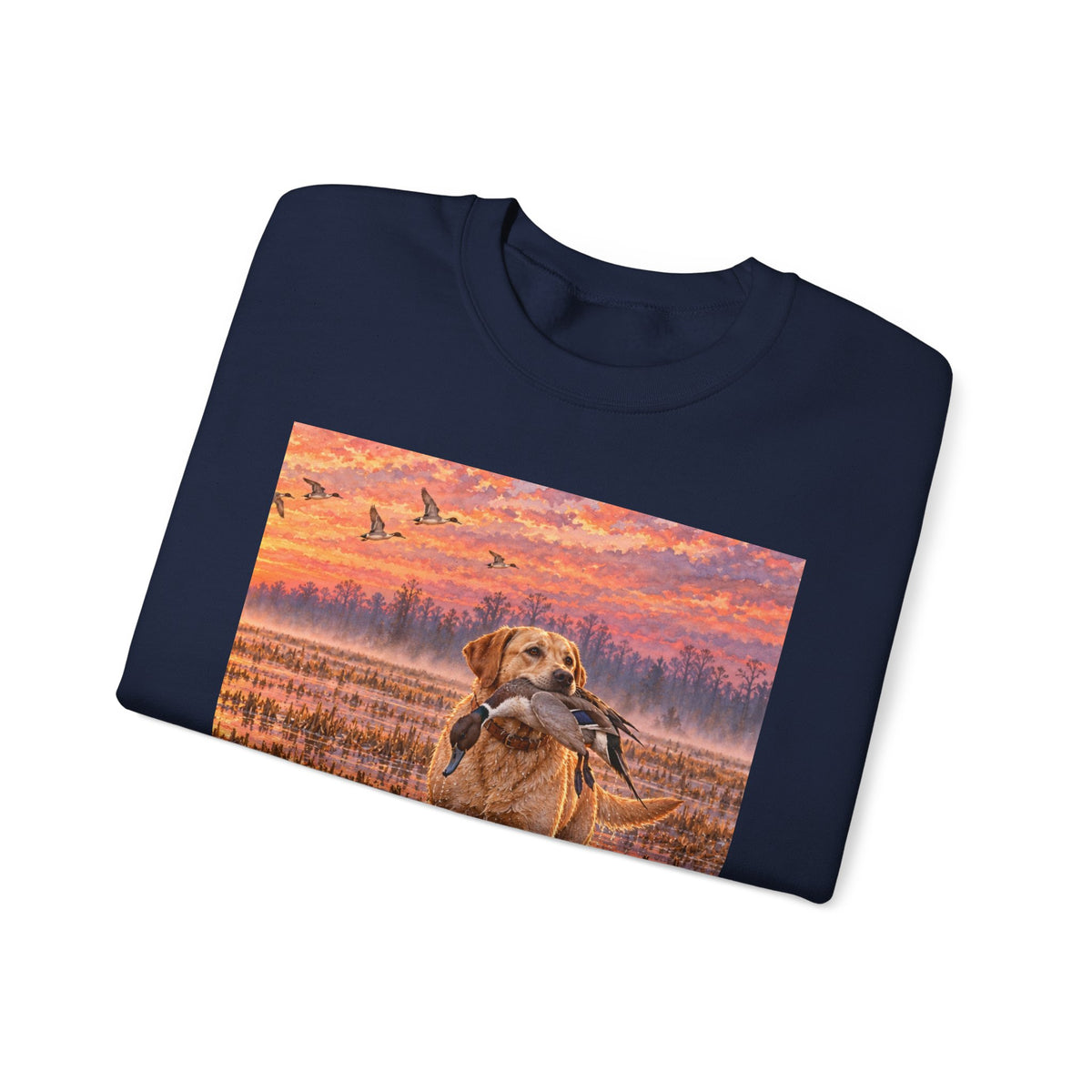 Golden Retriever Sunset Crewneck Sweatshirt