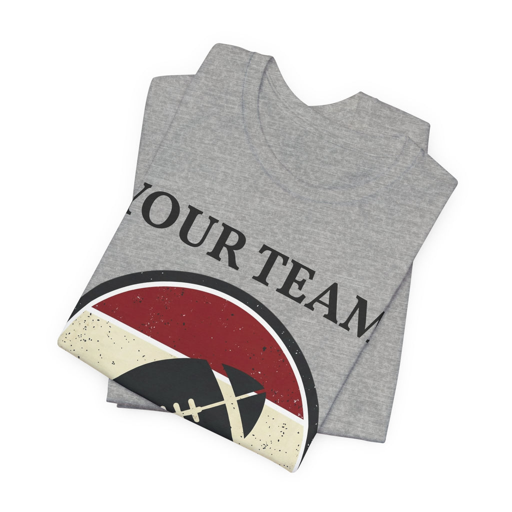 Retro Football Season Tee | Vintage Stripes Grunge Football Shirt