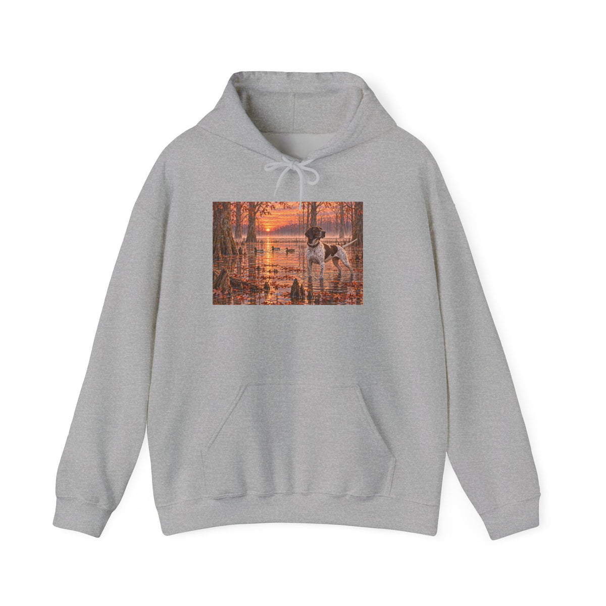 Autumn Retriever Hoodie — Dog Sunset Forest Hooded Sweatshirt