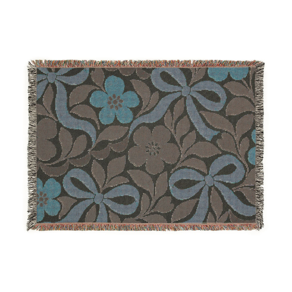 Floral Woven Soft Throw/Blanket — Vintage Botanical Throw