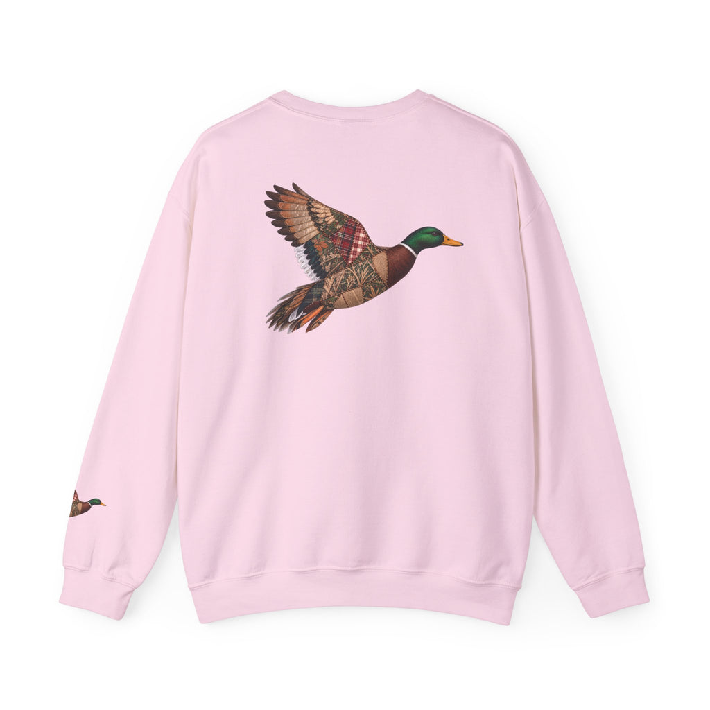 Faux Patchwork Mallard Duck Shirt, Duck Hunting Tee, Rustic Duck Hunter Gift