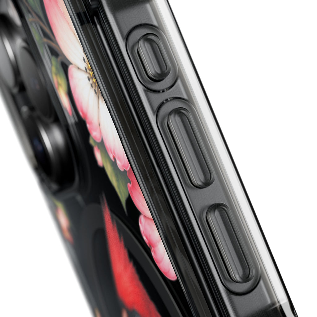Clear Magnetic Phone Case — Cardinal Scene