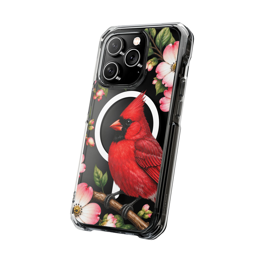 Clear Magnetic Phone Case — Cardinal Scene