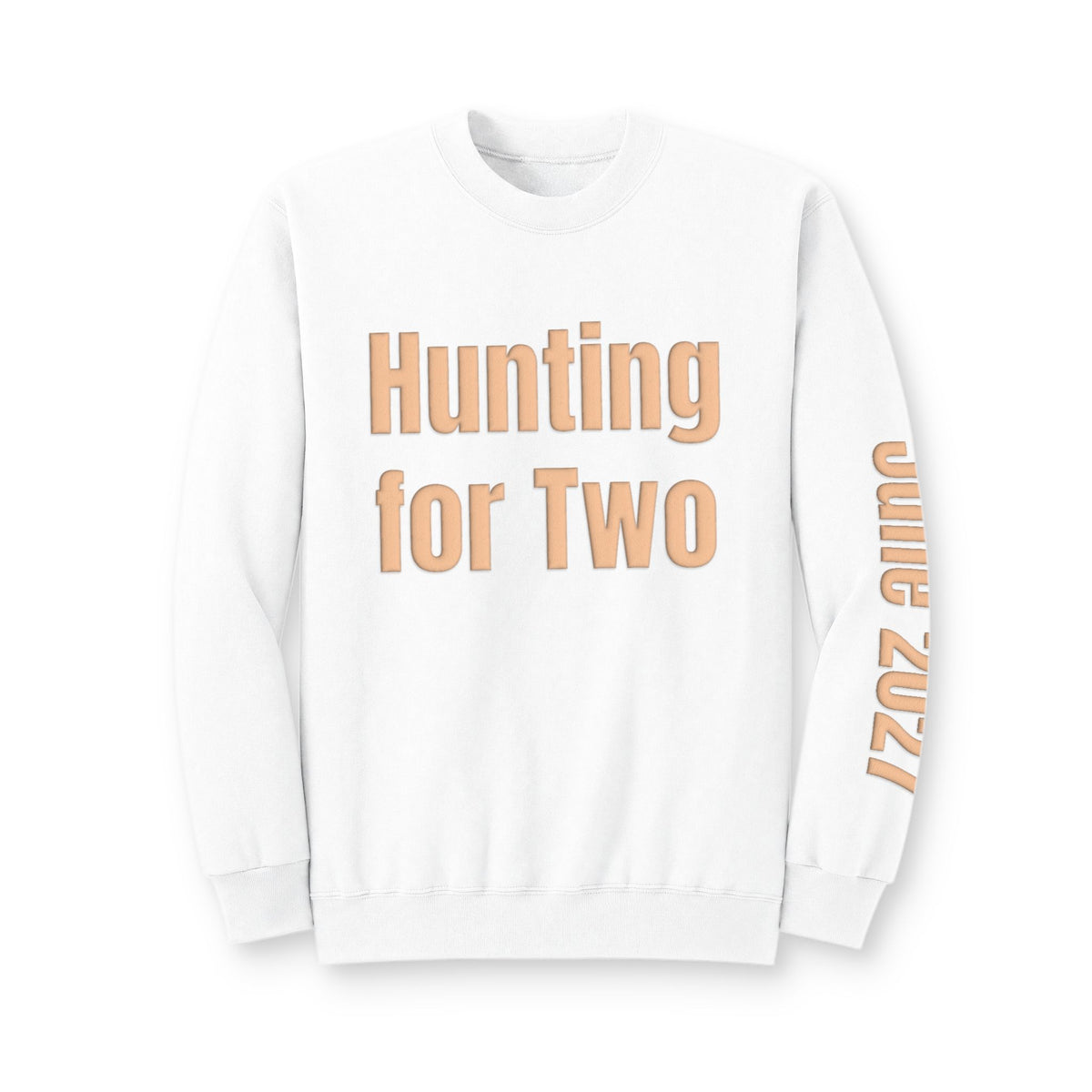 Personalized Mom to Be Sweatshirt, Custom Due Date Pregnancy Announcement, Hunter Sweatshirt, Blue Puff Expecting Mom Gift