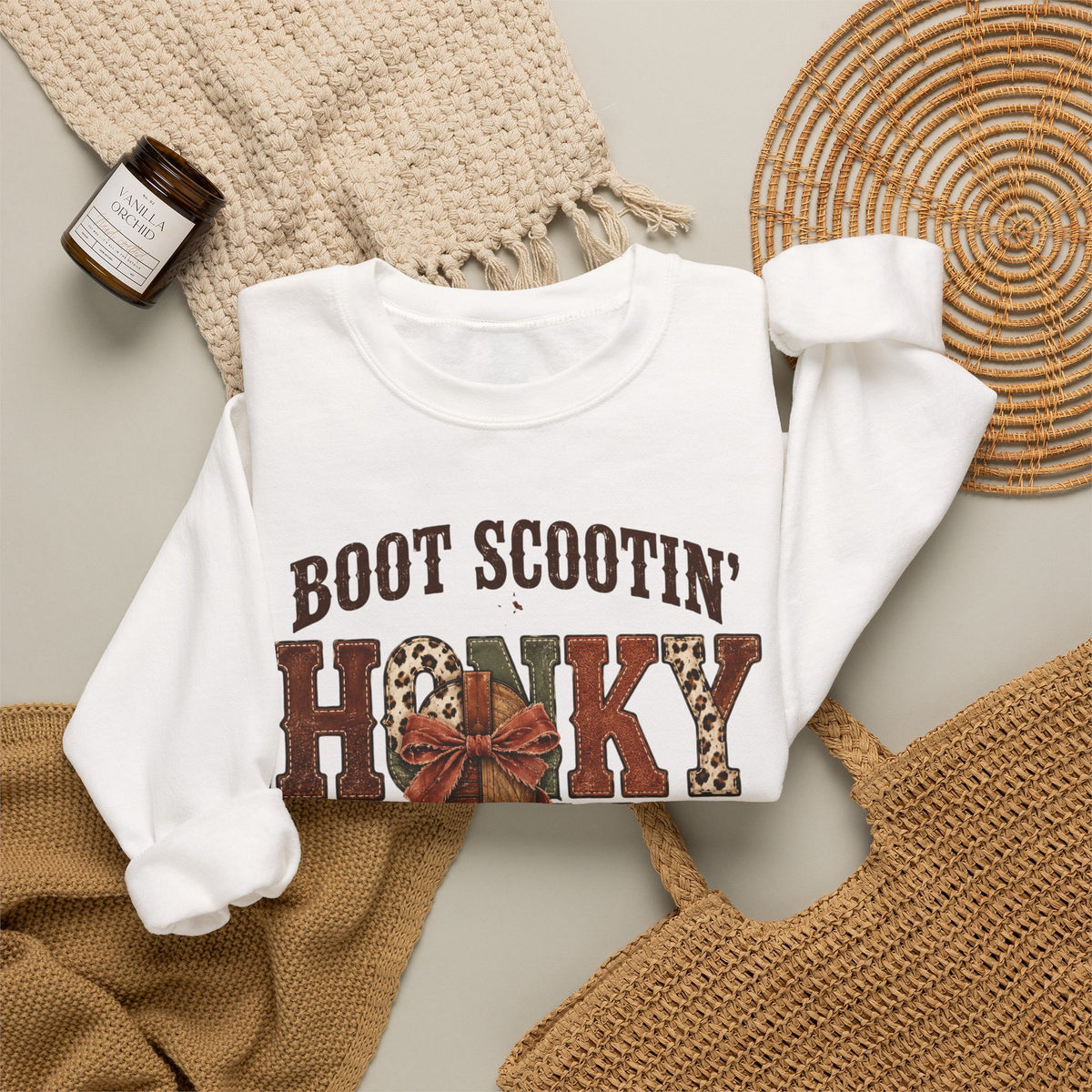 Boot Scootin' Cowboy Boot Sweatshirt | Country Western Graphic