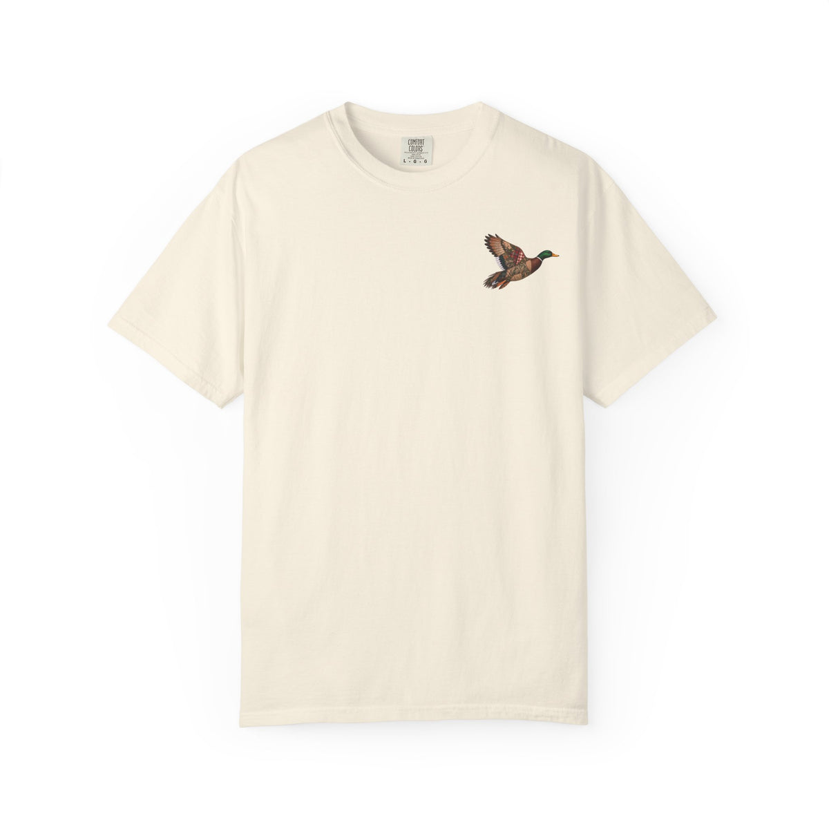Faux Patchwork Mallard Duck Shirt, Duck Hunting Tee, Rustic Duck Hunter Gift