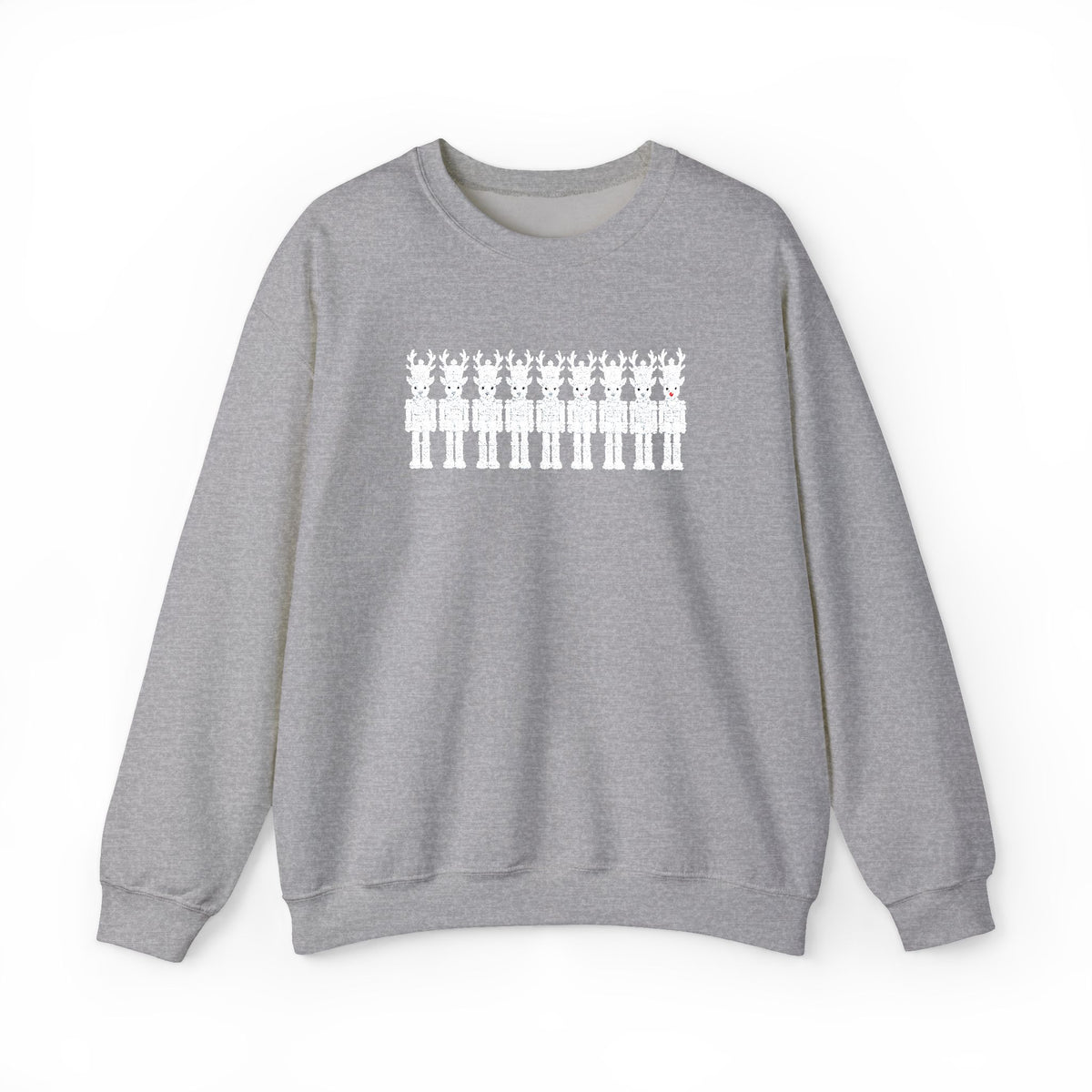 Nutcracker Reindeer Embroidered Sweatshirt | Christmas Crewneck