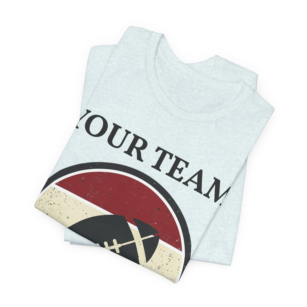 Retro Football Season Tee | Vintage Stripes Grunge Football Shirt