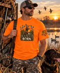 Duck Hunting Shirt, Mallard Hunting T-Shirt, Hunting Dog Shirt, Black Lab Duck Hunter Tee, Safety Orange Hunting Shirt, Hunter Gift