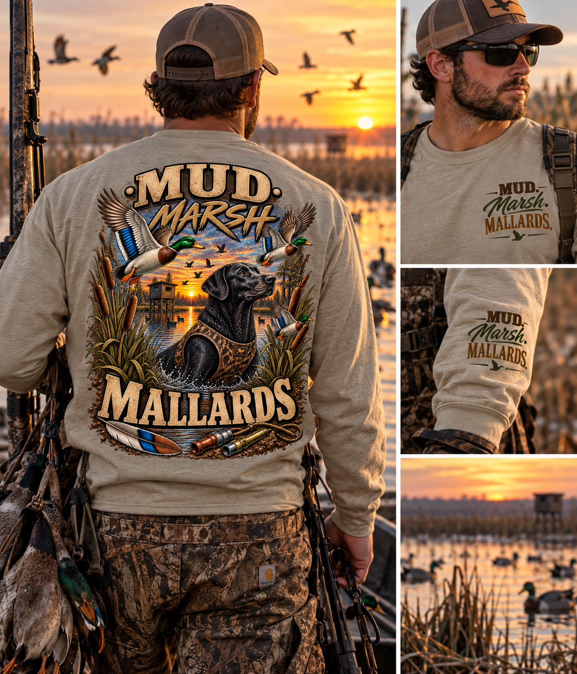 Duck Hunting Sweatshirt, Hunting Tails Crewneck, Duck Hunting Sweatshirt, Duck Hunter Gift, Duck Season Sweatshirt, Hunting Camp Sweatshirt