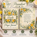 Personalized March Birth Flower Prayer Journal, Daffodil Christian Journal with Name, March Birthday Gift for Her, Bible Verse Journal