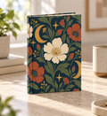 Floral Moon Hardcover Journal — Lined Botanical Notebook for Notes & Dreaming