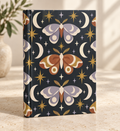 Celestial Moth Hardcover Journal — Lined Night Sky Notebook
