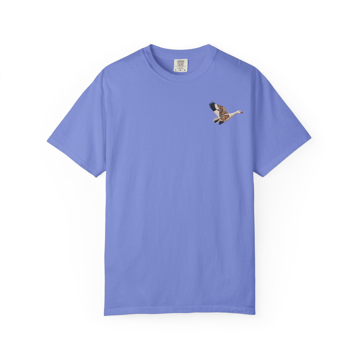 Faux Patchwork Snow Goose Shirt, Snow Geese Hunting T-Shirt, Arkansas Waterfowl Hunter Gift