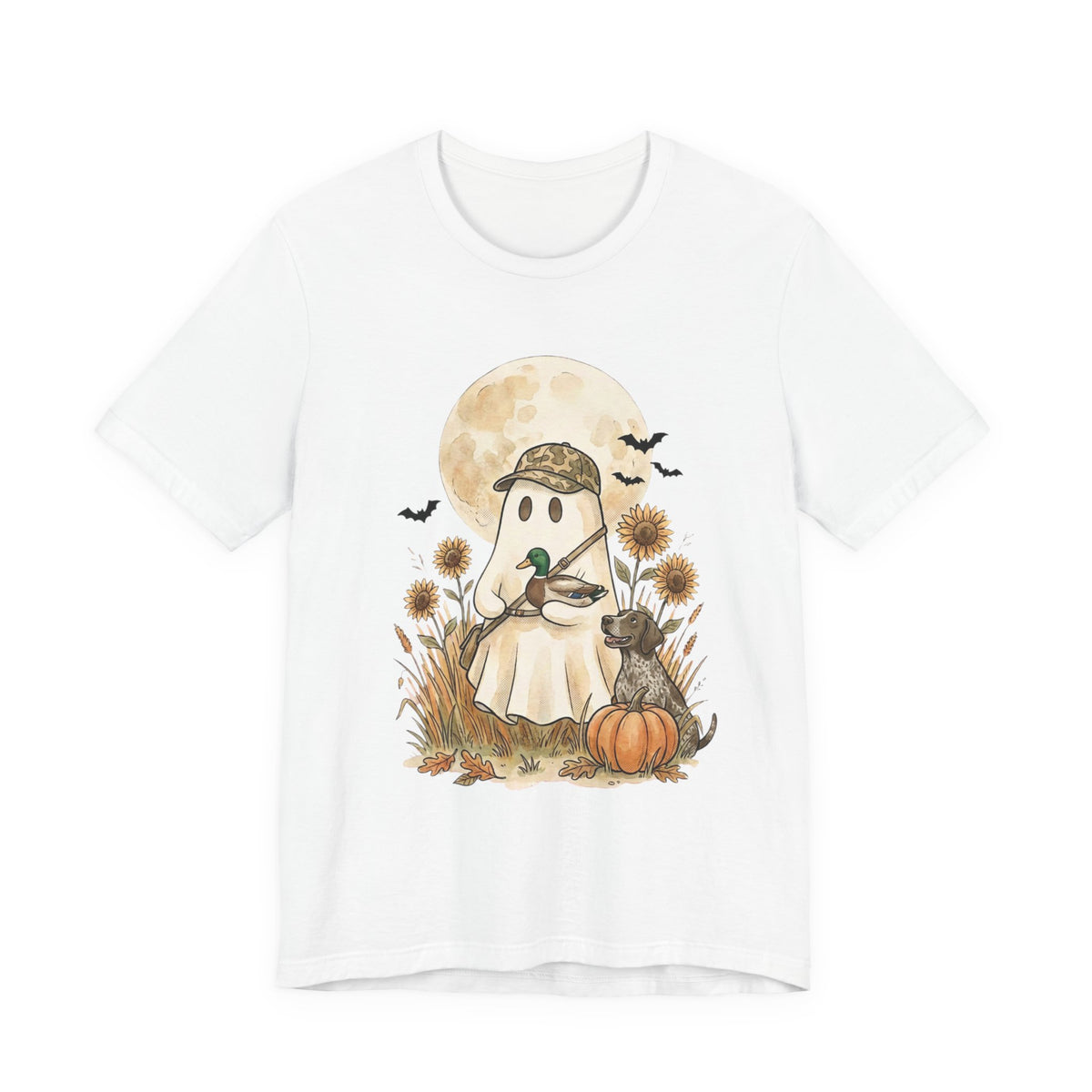 Ghost Hunting Tee | Spooky Hunting, Harvest Moon Halloween Shirt